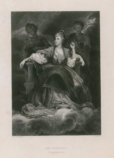 Mrs Siddons come la Musa tragica da Joshua Reynolds